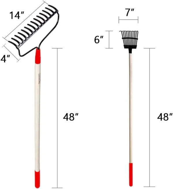 7-Piece Shovels Rakes Hoe Set 5