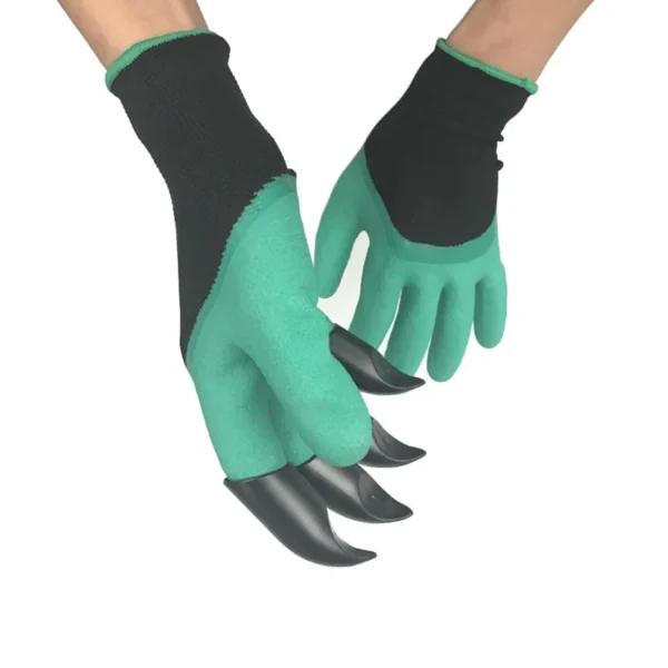 4 Hand Claw Garden Rubber Gloves 6