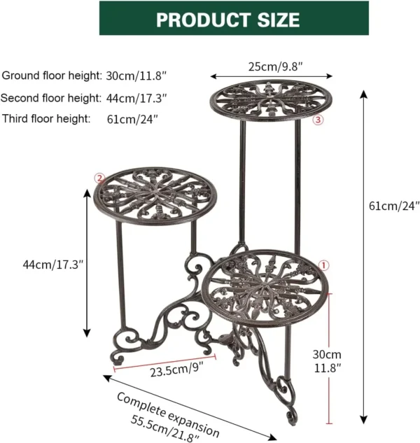 Cast Iron Plant Stand 6