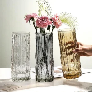 Transparent Glass Vase Flower 1