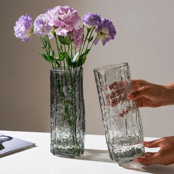 Transparent Glass Vase Flower 4