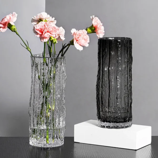 Transparent Glass Vase Flower 5