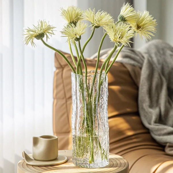 Transparent Glass Vase Flower 6